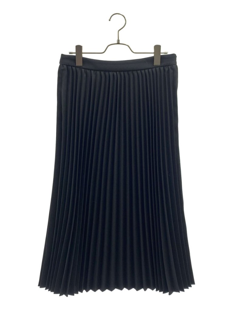 Balenciaga Pleated Skirt 38 Black